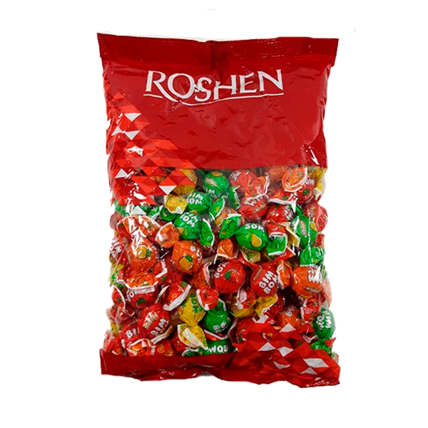 Bim Bom Caramelo Duro Relleno Frutas 1 kg Roshen