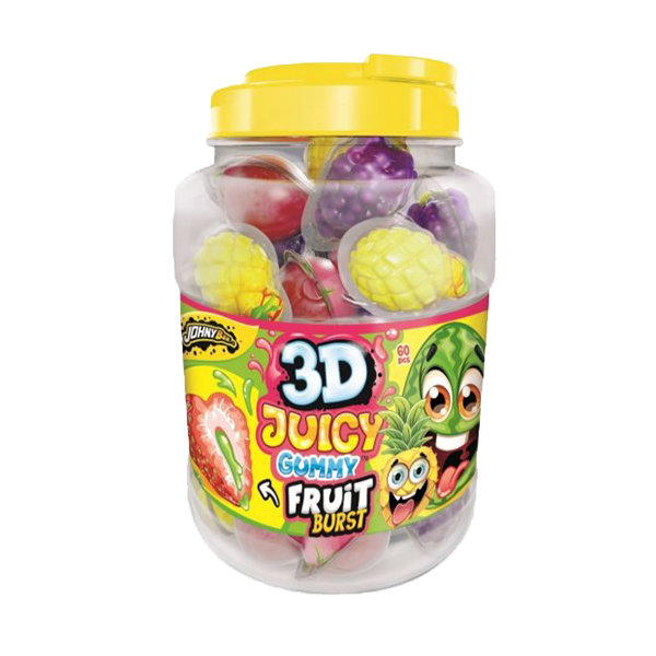 Caramelos de goma Fruit 3D Juicy Gummy 1 kg Disgo