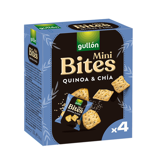 Mini Bites Quinoa y Chía 40 g (4 ud) Gullón