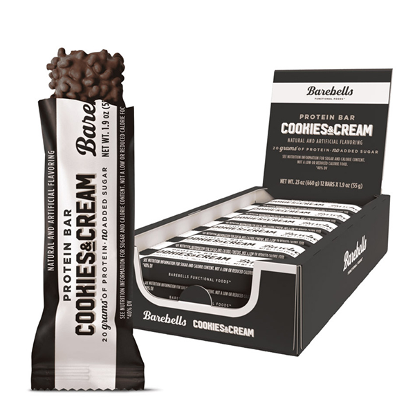Barritas de proteínas Cookies and Cream 55 g (12 ud) Barebells
