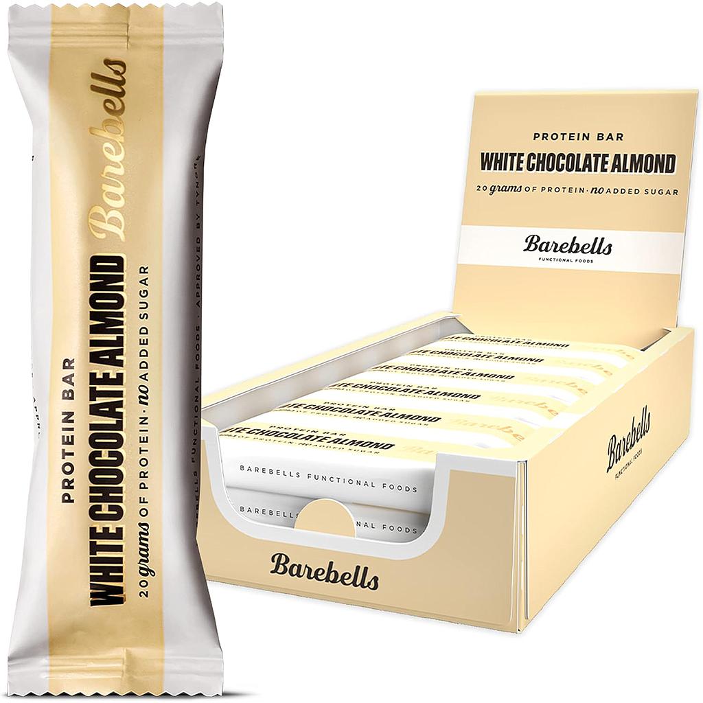 Barritas de proteínas White Chocolate Almond 55 g (12 ud) Barebells
