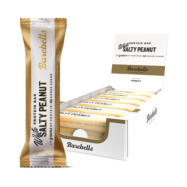 Barritas de proteínas White Salty Peanut 55 g (12 ud) Barebells
