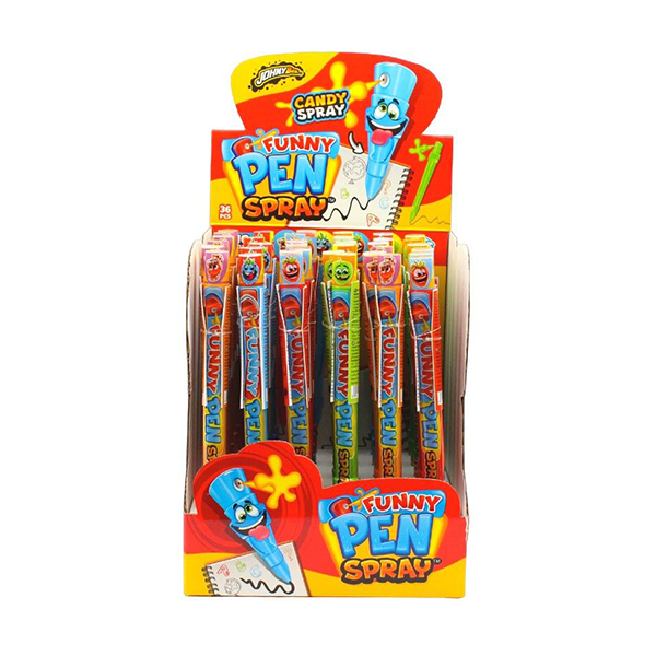 Juguete con Caramelo Funny Pen Spray 6 g (36 ud) Disgo