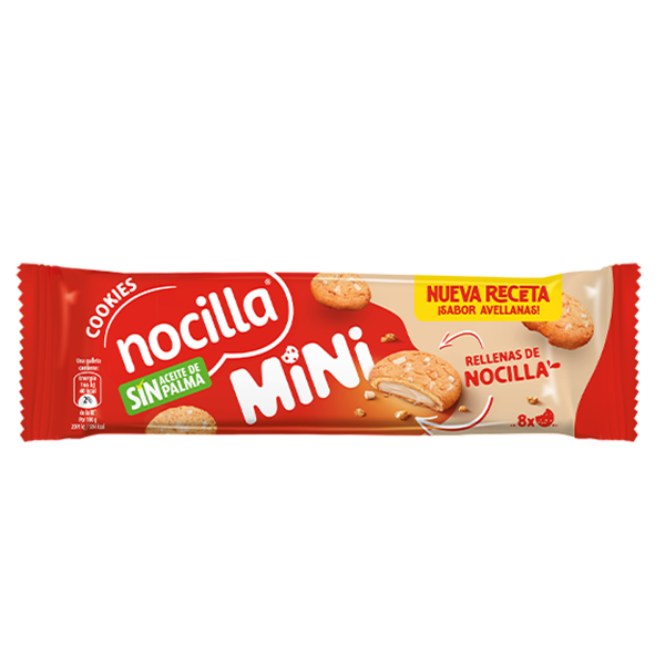 Nocilla mini cookie blanca 64 g (12 ud) Idilia