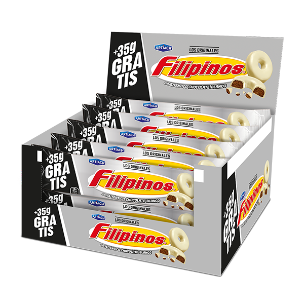 Filipinos Blancos 93 g + 35 g (12 ud) Artiach 1.50€