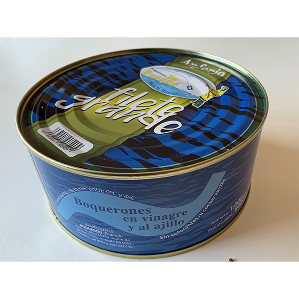 Boquerón grande en vinagre al ajillo 1 kg Te Pesqué