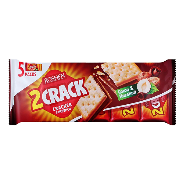 Galletas 2 Crack Avellanas 235 g (14 ud) Roshen