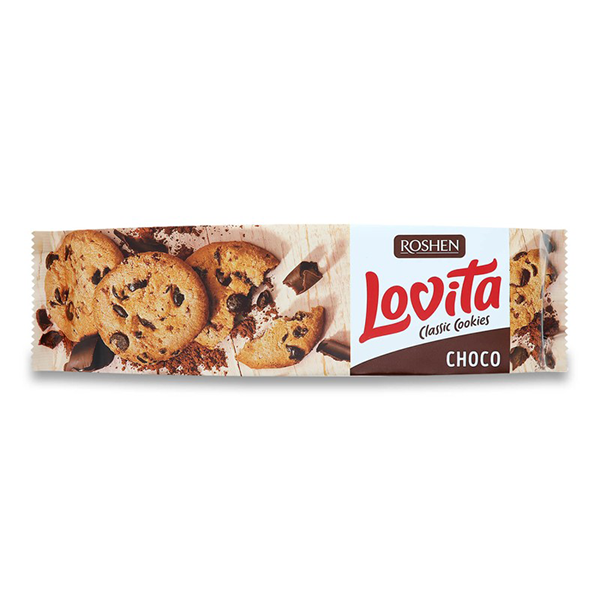 Galletas Lovita Pepitas Choco 150 g (16 ud) Roshen