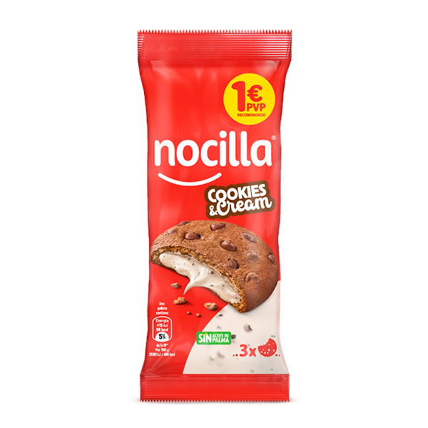 Nocilla Cookies sabor cookies & cream 60 g (12 ud) Idilia