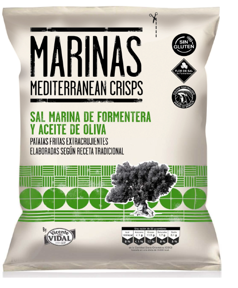 Patatas Marinas Aceite Oliva 50grsx18u