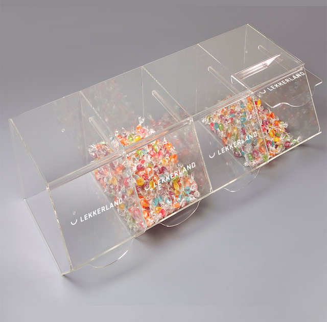 Lekky Caramelera Con Tapa 4 Huecos