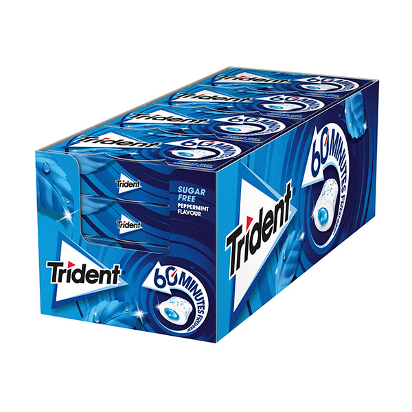 Trident 60 minutos menta 16 ud