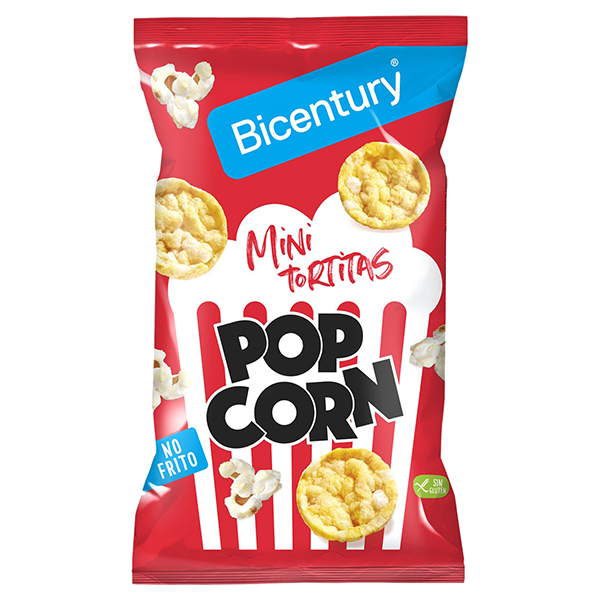 Mini Tortitas Pop Corn 70 g (7 ud) Bicentury