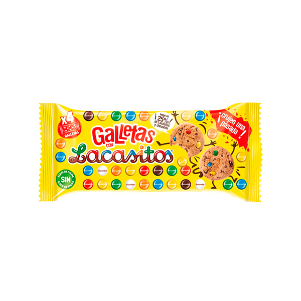 Galletas con lacasitos 48g (16 ud) Lacasa