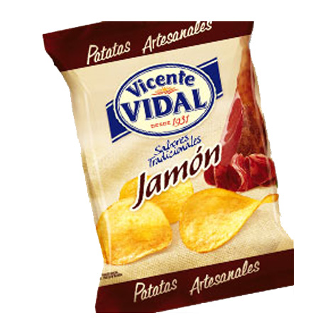 Patatas Jamon 30gx12u Vicente Vidal