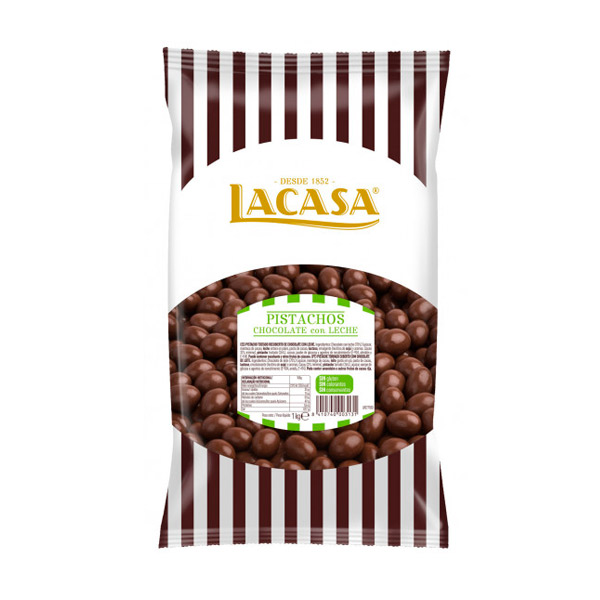 Pistacho con chocolate leche 1 kg Lacasa