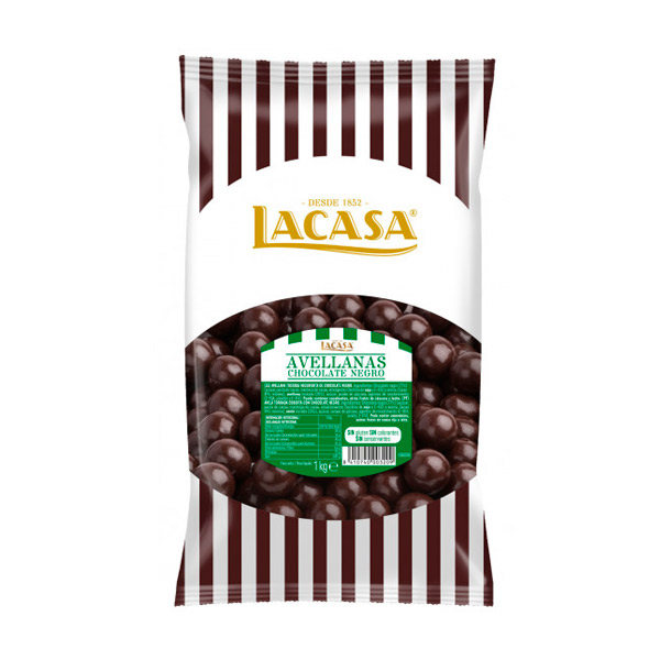 Avellana con chocolate negro 1 kg Lacasa