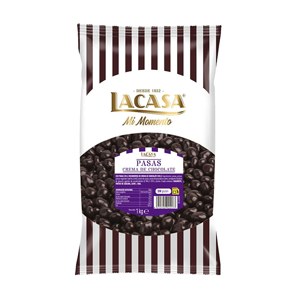 Pasas Crema de Chocolate 1 kg Lacasa