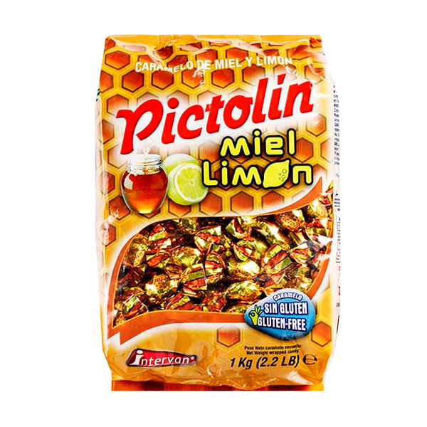 Caramelos Pictolin miel limon 1 kg Intervan