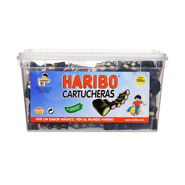 Cartucheras negras 150 ud Haribo