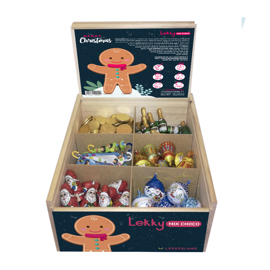 Lekky Exp Madera Surtido Navidad