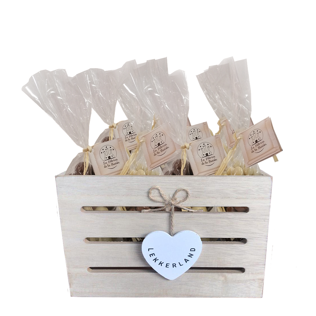 Grageado Choco + Caja Madera