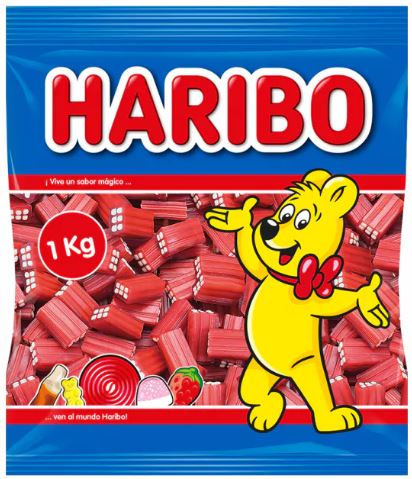 Ladrillos Nata Fresa B-1kg Haribo