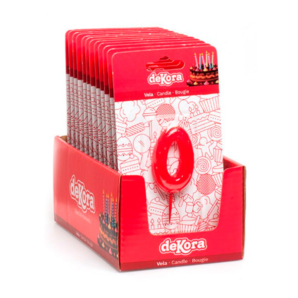 Vela De Cumpleaños Número 0