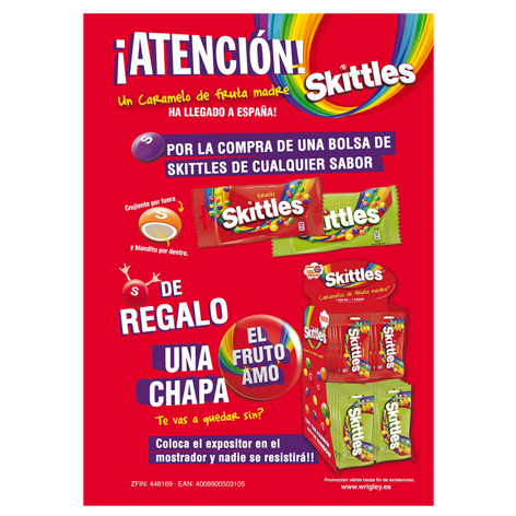 Exp Skittles 38grs X 40u + Chapas