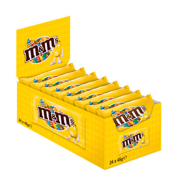 M&M´S cacahuete single 45 g (24 ud)