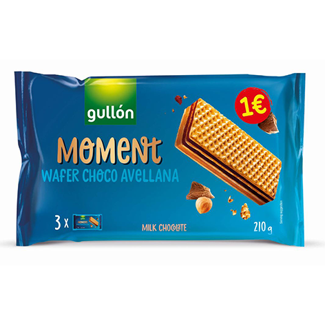 Moment Wafer Choco-Avellana 210grs