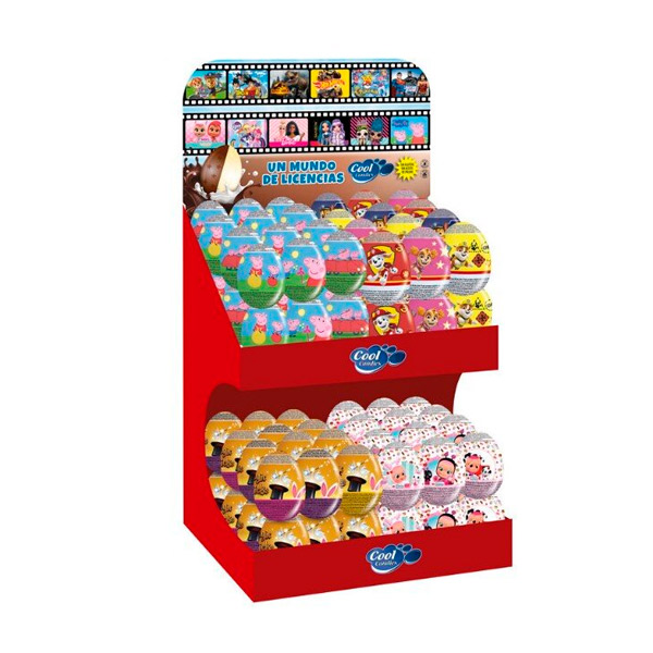 Expositor huevos de chocolate 96 ud Cool Candies