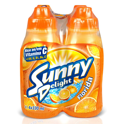 4 Botellas Sunny Delight Florida 300ml