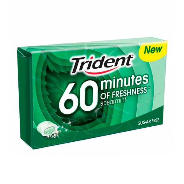 Chicle Hierbabuena Gragea Trident 60 Minutos