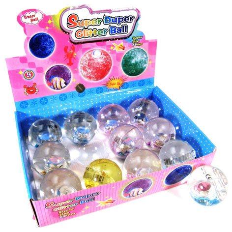 Bouncing Ball Glitter + Led Small