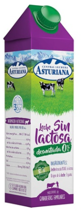 Leche Desnatada 0% Sin Lactosa 1l x 6u