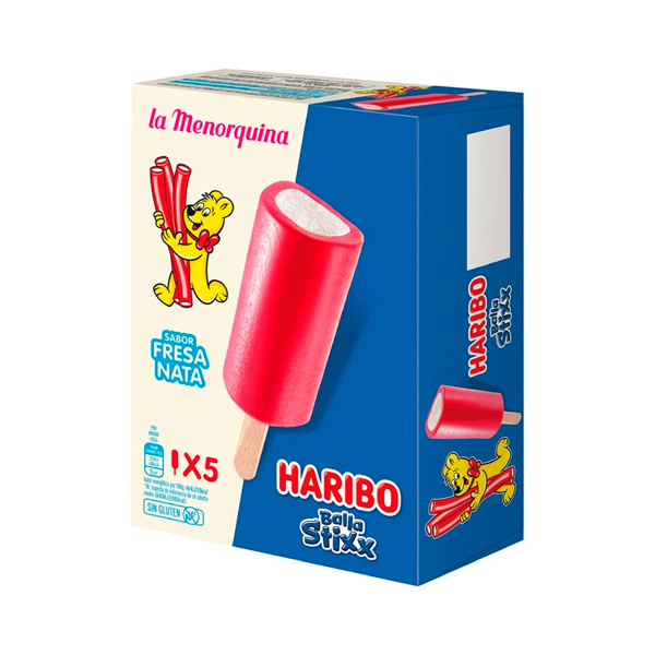 Helado Haribo Balla Stixx La Menorquina 28 Ud