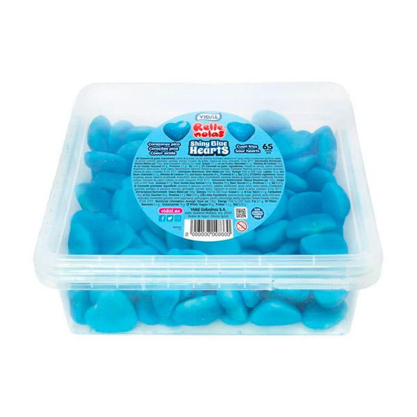 Corazón Frambuesa Relleno 125 ud Vidal