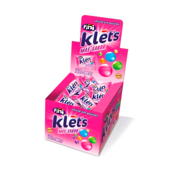 Chicle Klets tutti frutti sin azúcar 200 ud Fini