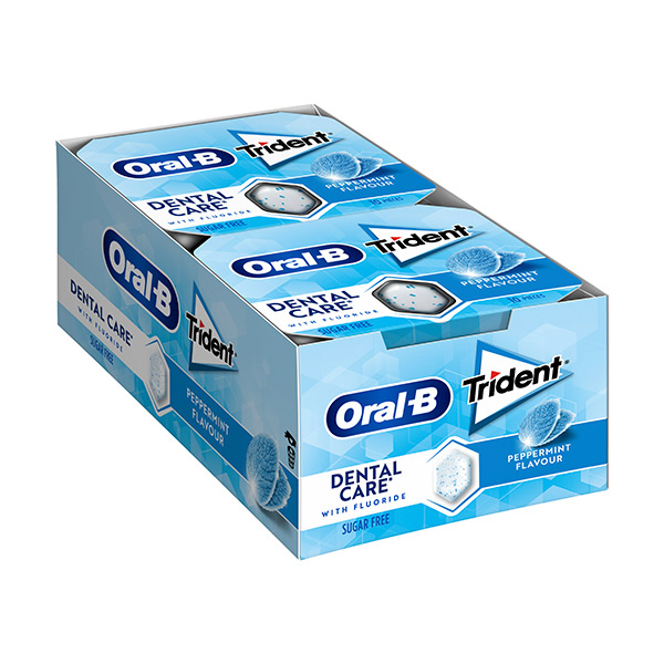 Chicles Menta Oral B (12 ud) Trident