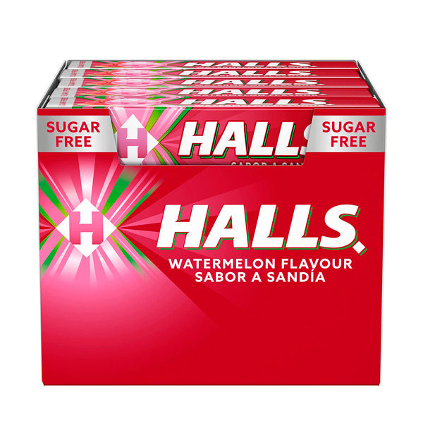 Halls Sandía sin azúcar 20 ud Mondelez