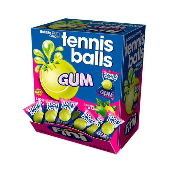 Chicles Tenis Balls Gum 200 ud Fini