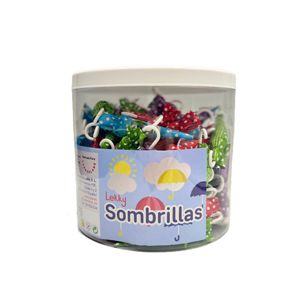 Sombrillas Choco 9 g (100 ud) Lekky