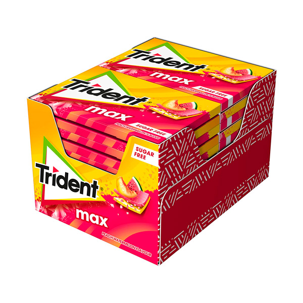 Trident Max Sandía-Melocotón 12 ud