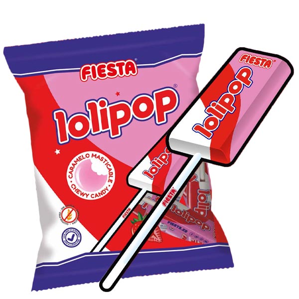 Lolipop Fresa 7 Ud 48094 Fiesta