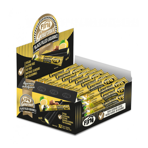 Regaliz Gourmet Limón 32 ud Fini