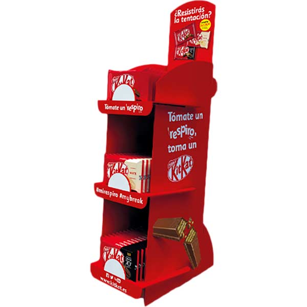 Expositor kit kat 2 x 1,20€ 42 ud