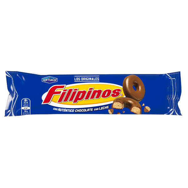 Filipinos chocolate con leche 1,40€ 128 g (12 ud)