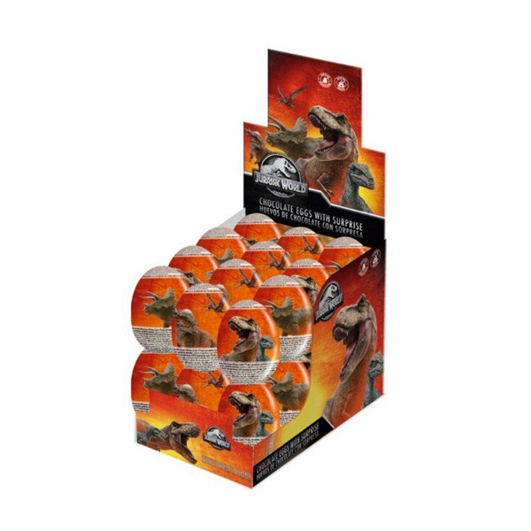 Huevos chocolate Jurassic World 24 ud Cool Candies