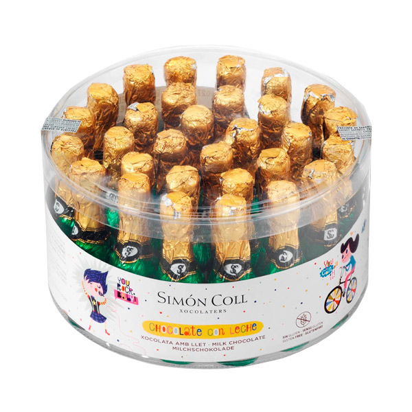 BOTELLAS MEDIANAS CHOCOLATE 30 UD NADAL